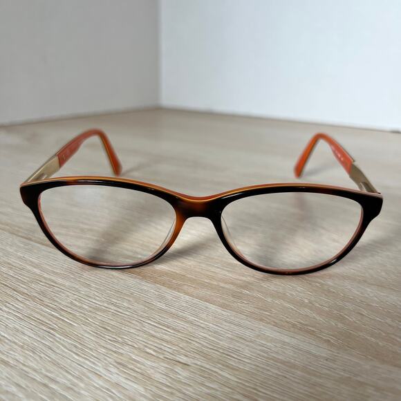 Escada VES378 Col.0AMX Eyeglasses Brown Orange Frames Excellent Cond 53-16-140 main image 5